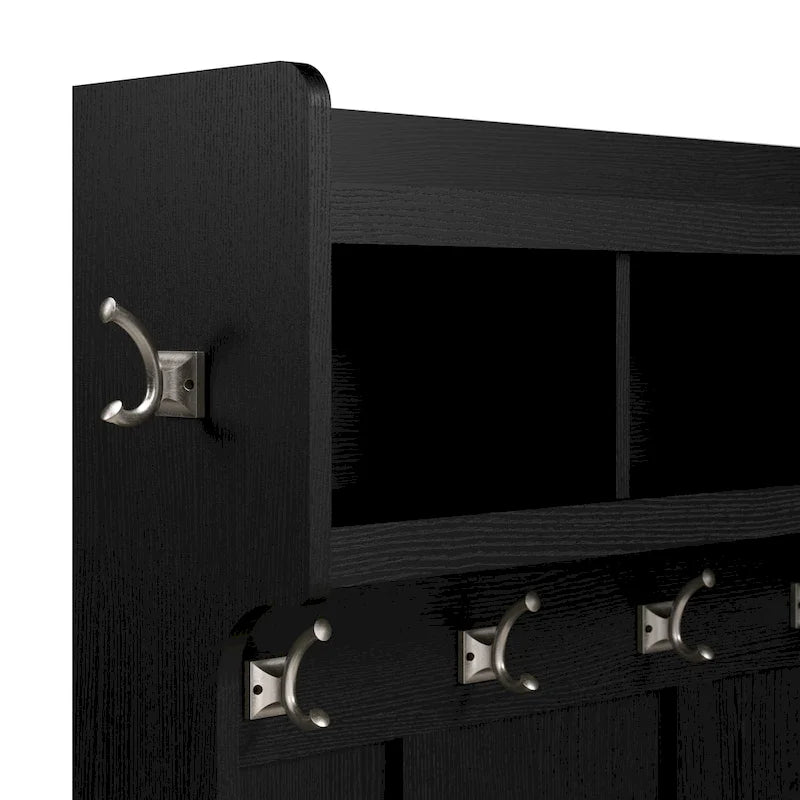 Woodland Full Entryway Storage Set with Coat Rack by Bush Furniture