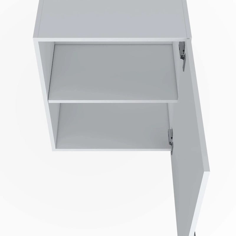 White Hi Wall Cabinet with 1 Door