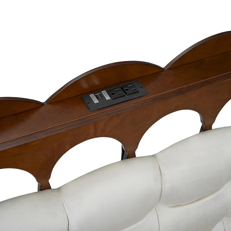 Wooden Storage Platform Bed with 2 Big Drawers and Twin-XL Size Trundle