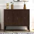 Vintage Accent Storage Cabinet with Adjustable Shelf, Solid Wood Sideboard Console Table Sofa Table