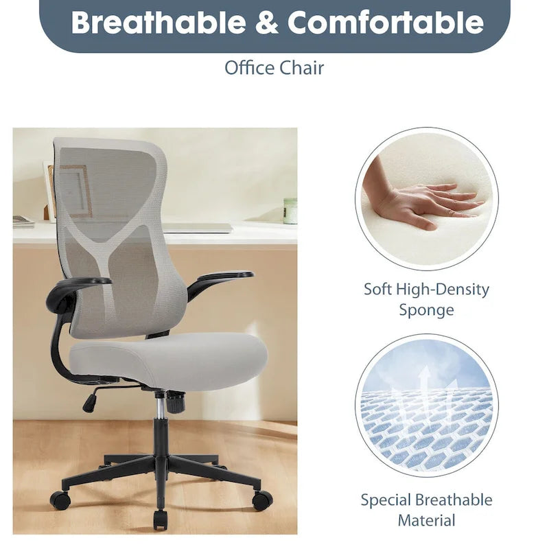 Comfortable Ergonomic Office Chair with Adjustable Features for Optimal Support and Relaxation.