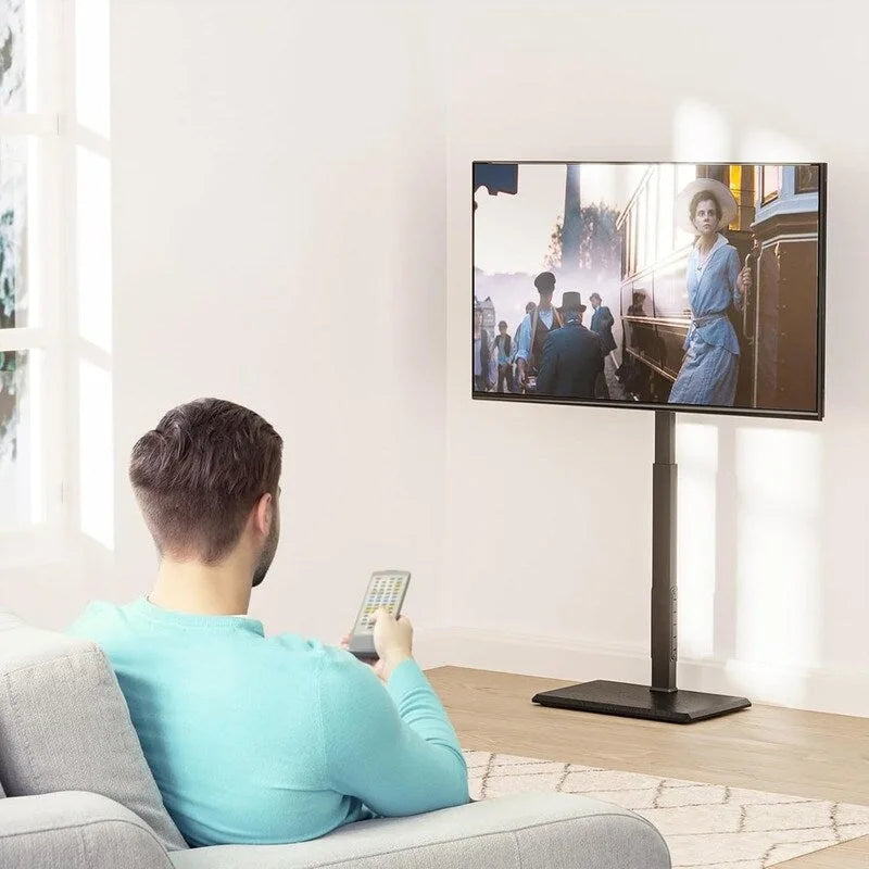 Floor TV Stand with Power Outlet