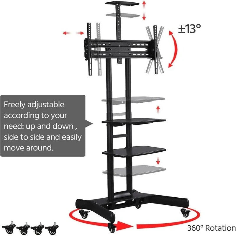 Mobile TV Stand with Wheels