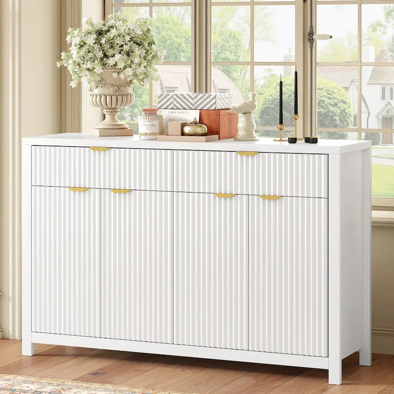 Storage Sideboard Cabinet with 3-Level Adjustable Shelves
