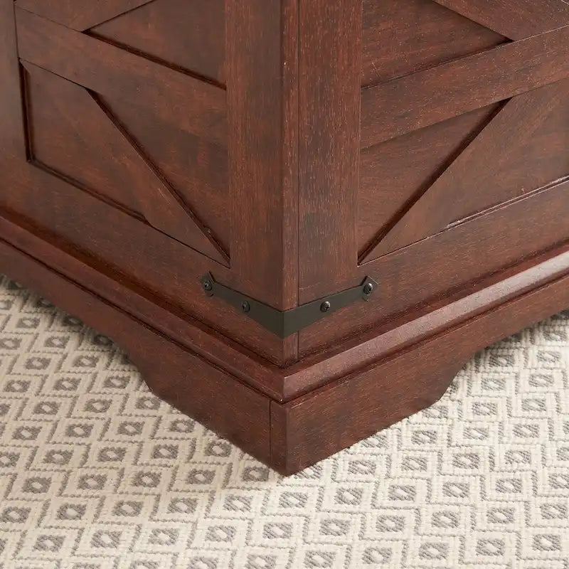 Farmhouse Coffee Table Square Wooden Table with Large Hidden Storage Compartment Hinged Lift Table Top, for Living Room
