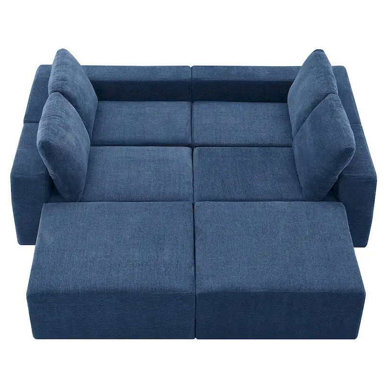 U-Shaped Full Foam Lounge Floor Couch Modular Sectional Sofa