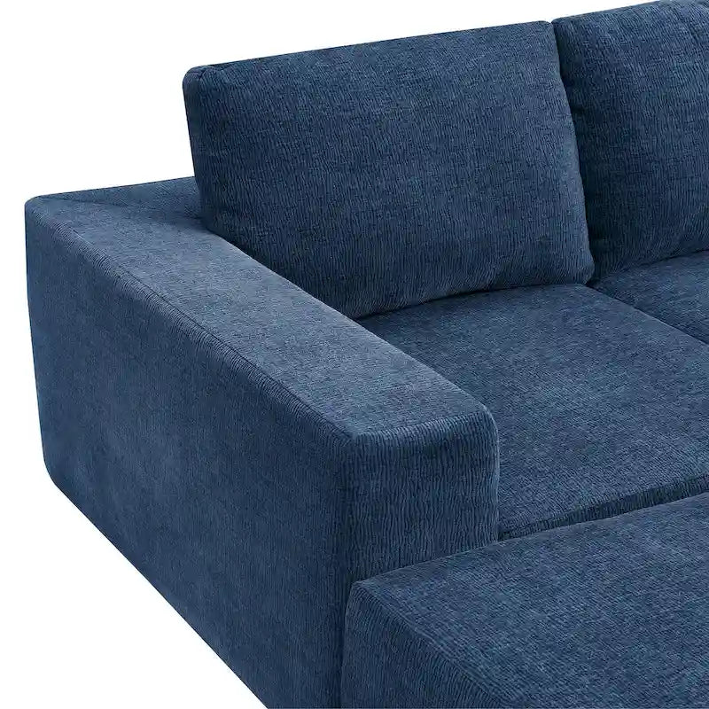 U-Shaped Full Foam Lounge Floor Couch Modular Sectional Sofa