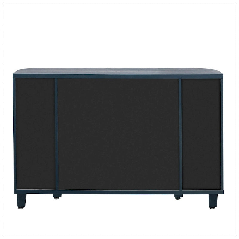 Curved Design Storage Cabinet made of Fraxinus Mandschuric Solid Wood