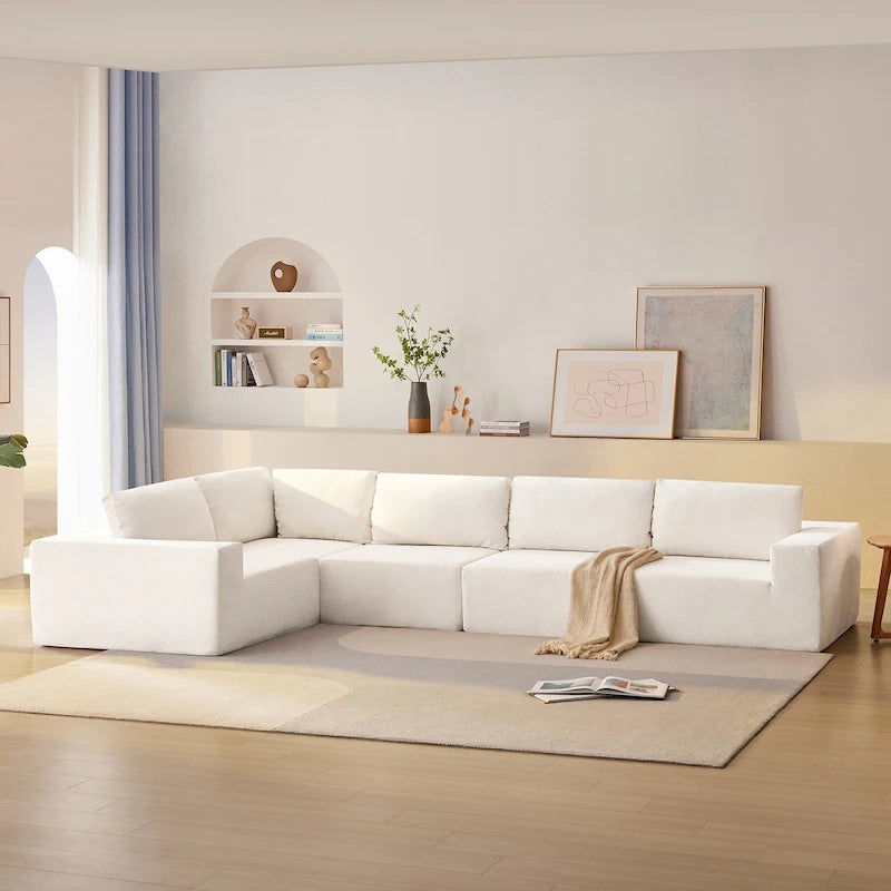 Modular Sectional Sofa, L Shaped Sectional Couch, Cloud Couch Set