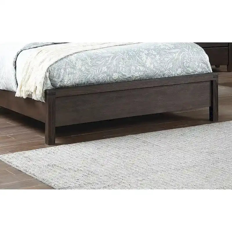 Rustic Contemporary Espresso 1pc Queen Size Bed Wooden X-Design HB Unique Look Bedroom Furniture