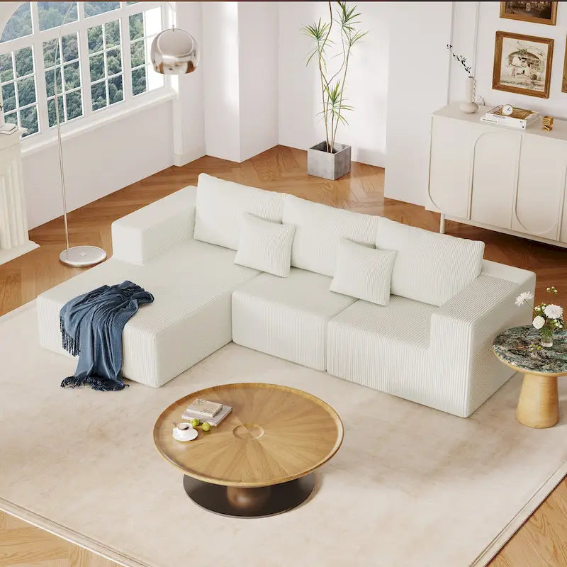 108.3Inch Modular L Shaped Sectional Sofa Couch with Chaise Lounge