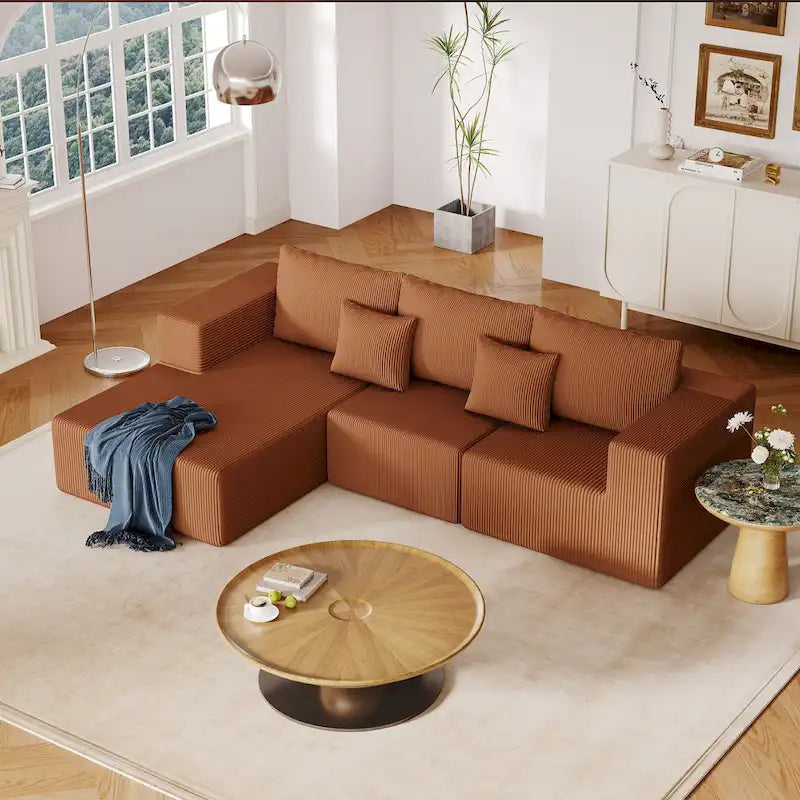 108.3Inch Modular L Shaped Sectional Sofa Couch with Chaise Lounge