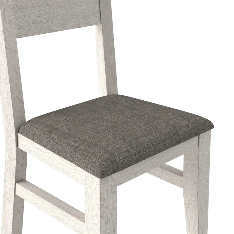 Solid Wood Dining Chairs Set of 2/4/6, Farmhouse Fabric Chairs with Back, Oval Side Chairs for Kitchen