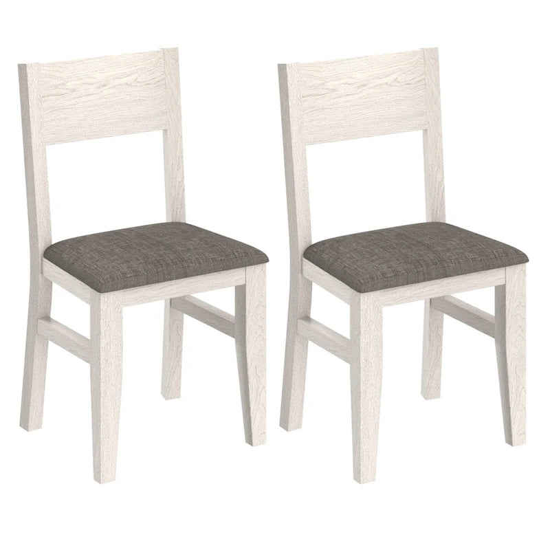 Solid Wood Dining Chairs Set of 2/4/6, Farmhouse Fabric Chairs with Back, Oval Side Chairs for Kitchen