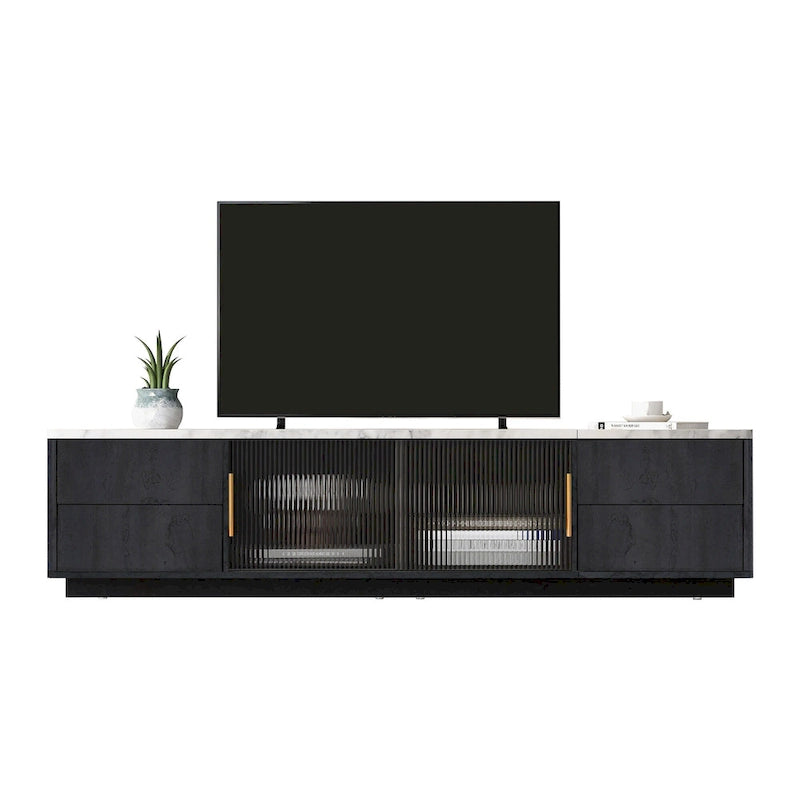 62.9 TV Stand with 4 Drawers and Large Storage Cabinet for TVs Up to 70