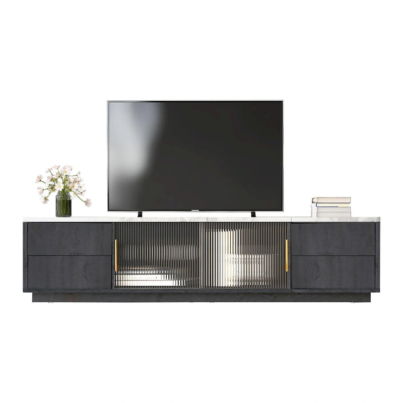 62.9 TV Stand with 4 Drawers and Large Storage Cabinet for TVs Up to 70