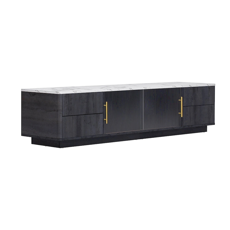 62.9 TV Stand with 4 Drawers and Large Storage Cabinet for TVs Up to 70