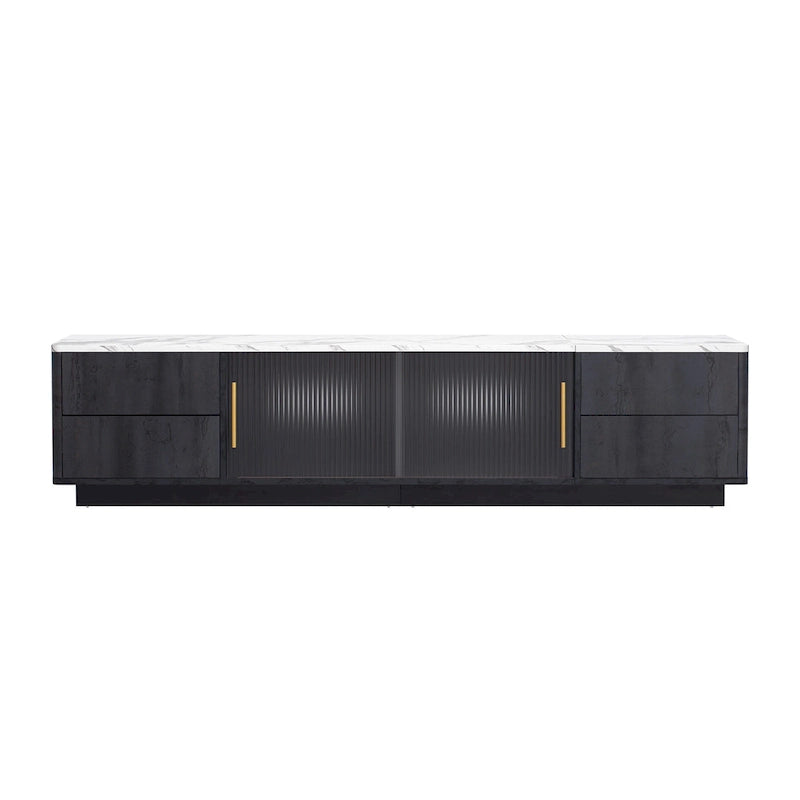 62.9 TV Stand with 4 Drawers and Large Storage Cabinet for TVs Up to 70