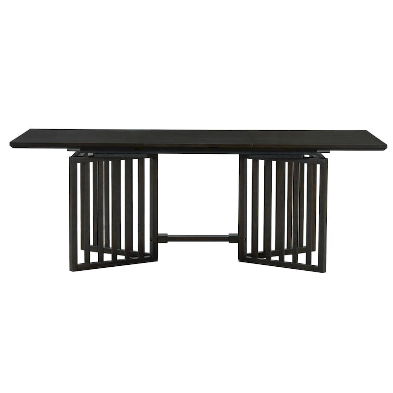 9-Piece Farmhouse Dining Set with Extendable Table & 8 Chairs