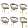 XINMICS Modern Dining Chair, Velvet Back Armchair for Living Room/Study, Set of 2/4/6