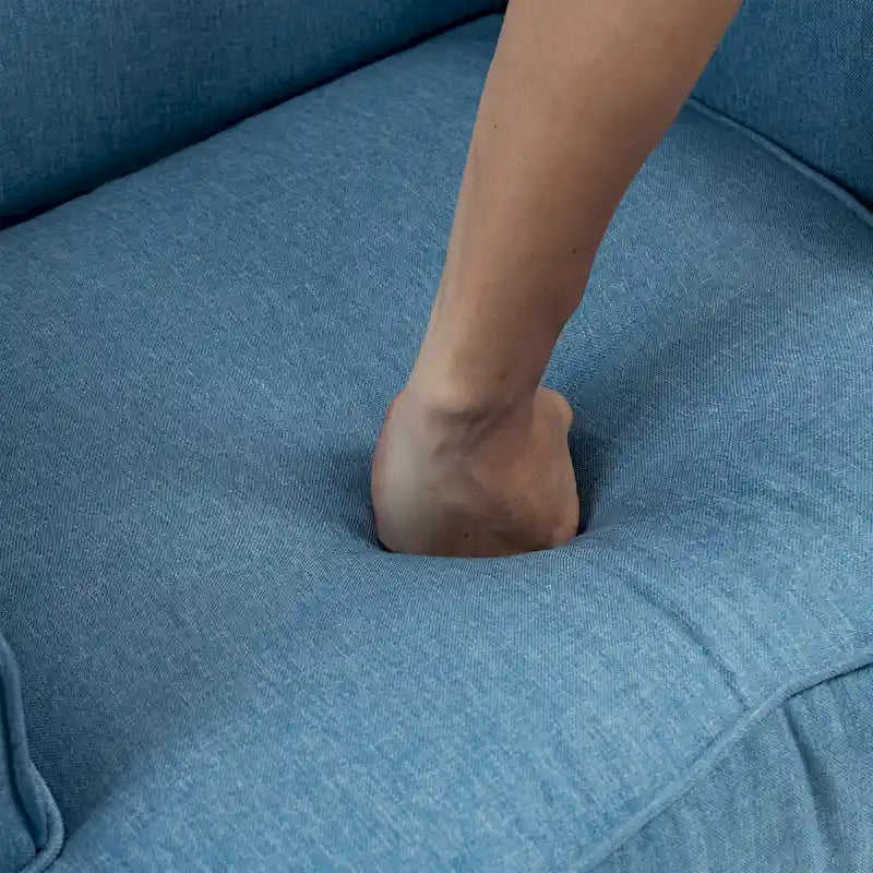 Mid-Century Modern Upholstered Wingback Accent Chair