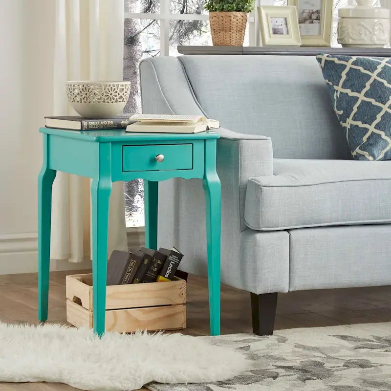 Daniella 1-Drawer Wood Storage Side Table by iNSPIRE Q Bold