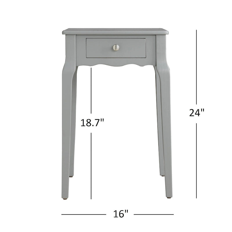 Daniella 1-Drawer Wood Storage Side Table by iNSPIRE Q Bold