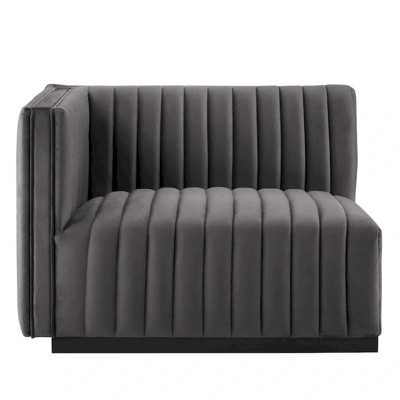 Conjure Channel Tufted Performance Velvet Loveseat