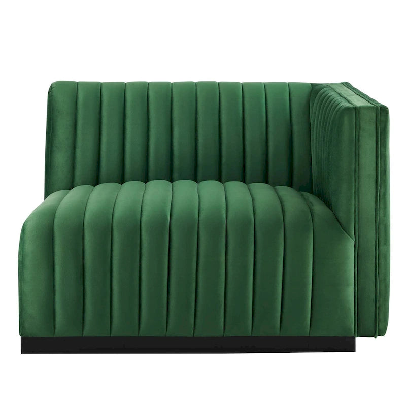 Conjure Channel Tufted Performance Velvet Loveseat