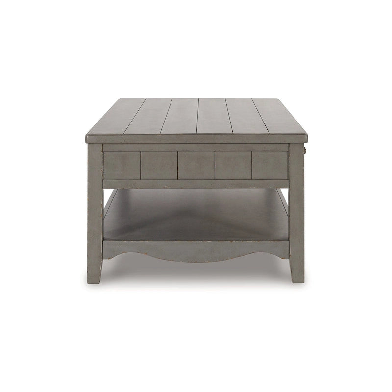 Signature Design by Ashley Charina Antique Gray Rectangular Coffee Table - 50W x 30D x 20H