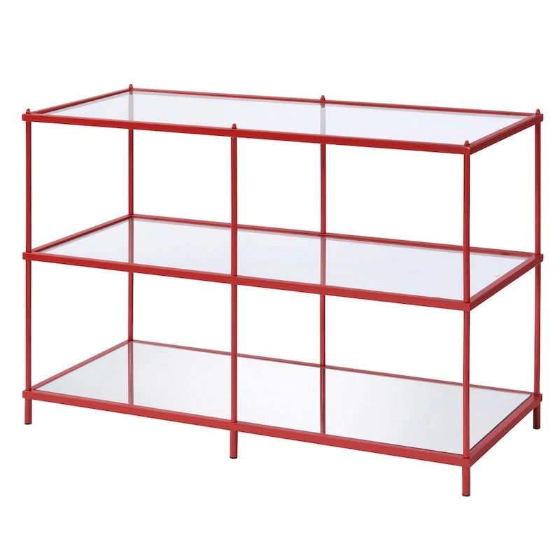 Scoles Contemporary 42-inch Glass 2-Shelf Sofa Table by Furniture of America