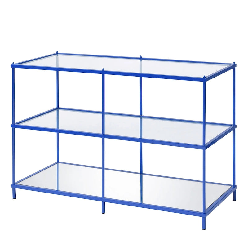 Scoles Contemporary 42-inch Glass 2-Shelf Sofa Table by Furniture of America