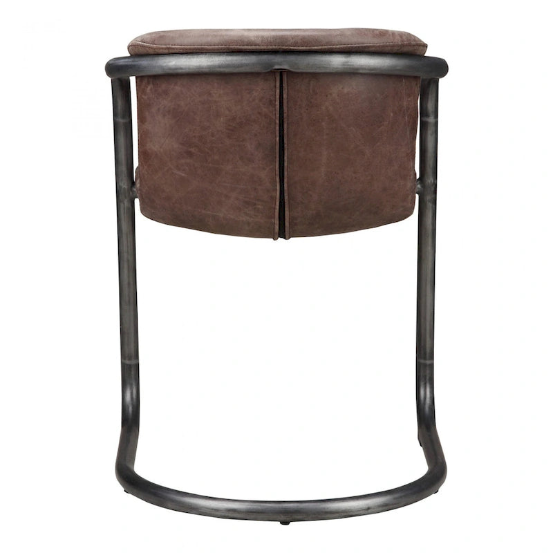 Macari Frita Modern Leather Dining Chairs, Set of 2