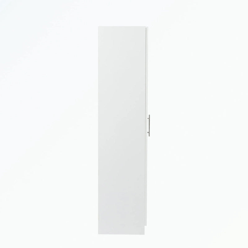 High wardrobe with 2 doors and 3 partitions