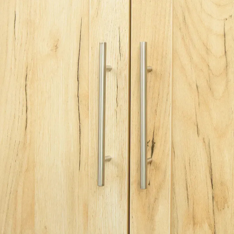 High wardrobe with 2 doors and 3 partitions