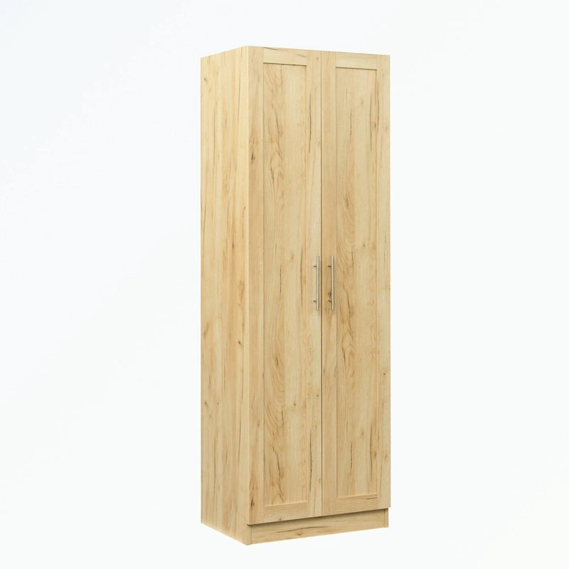 High wardrobe with 2 doors and 3 partitions