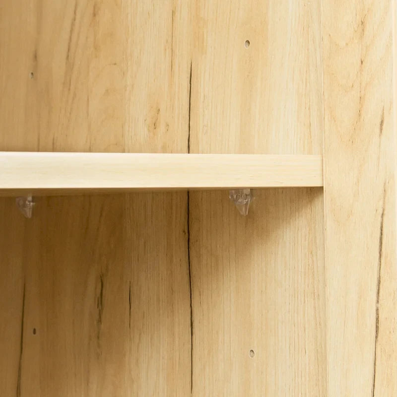 High wardrobe with 2 doors and 3 partitions