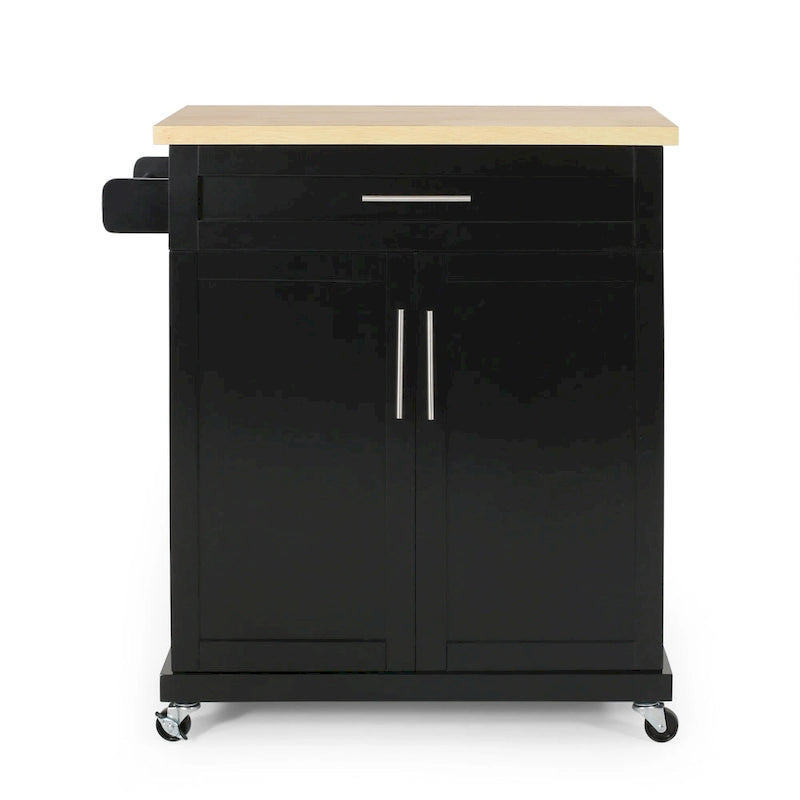 Batavia Indoor Kitchen Cart with Wheels by Christopher Knight Home
