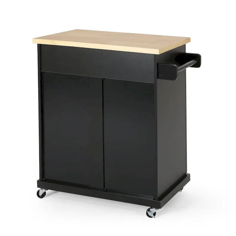 Batavia Indoor Kitchen Cart with Wheels by Christopher Knight Home