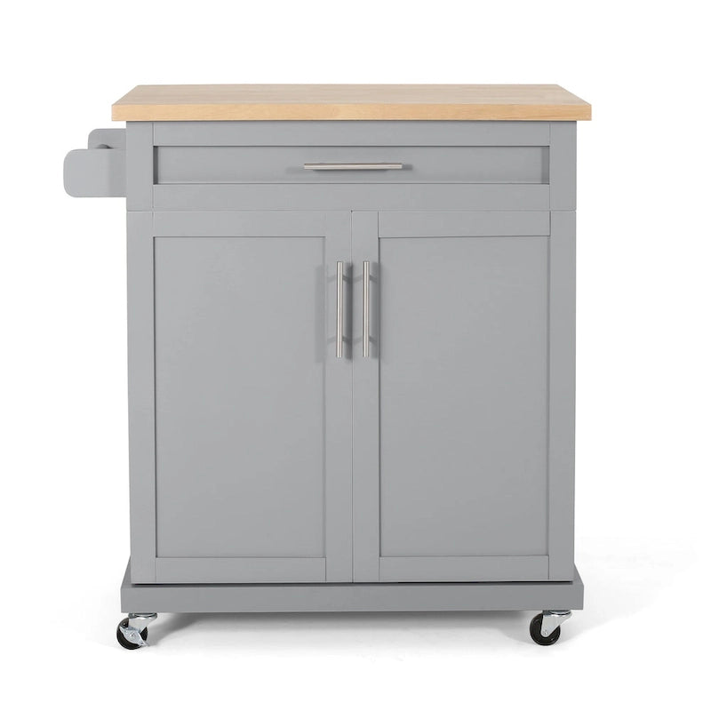 Batavia Indoor Kitchen Cart with Wheels by Christopher Knight Home