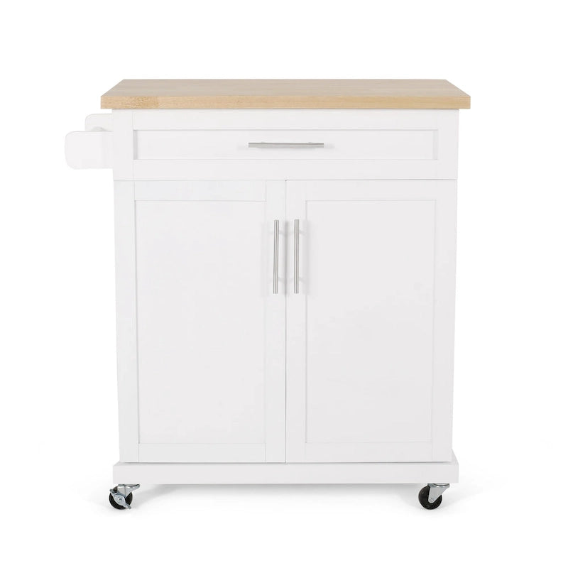 Batavia Indoor Kitchen Cart with Wheels by Christopher Knight Home