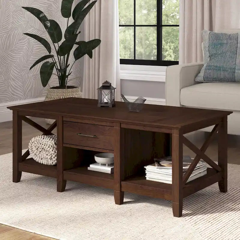 Key West Coffee Table with Storage by Bush Furniture