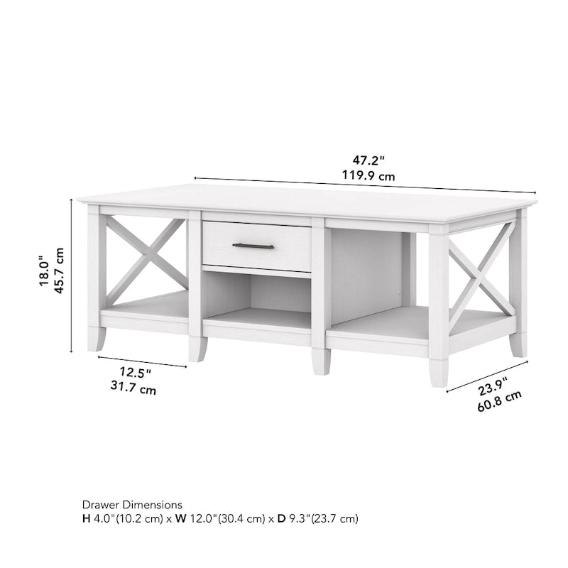 Key West Coffee Table with Storage by Bush Furniture