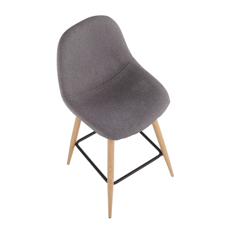 Carson Carrington Stone Natural Counter Stool - Set of 2