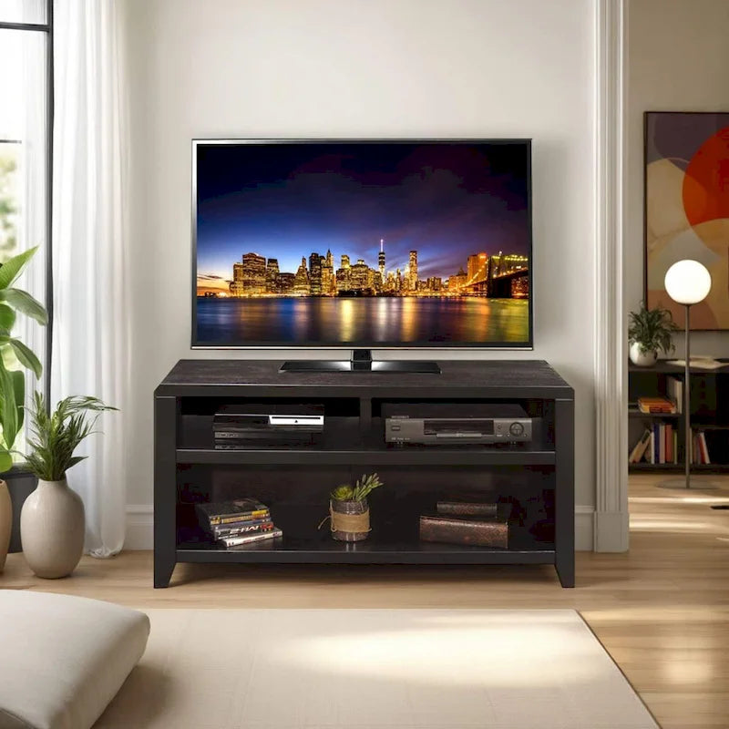 Bridgevine Home Urban Loft 48 inch TV Stand for TVs up to 55 inches, No Assembly Required, Mocha Finish