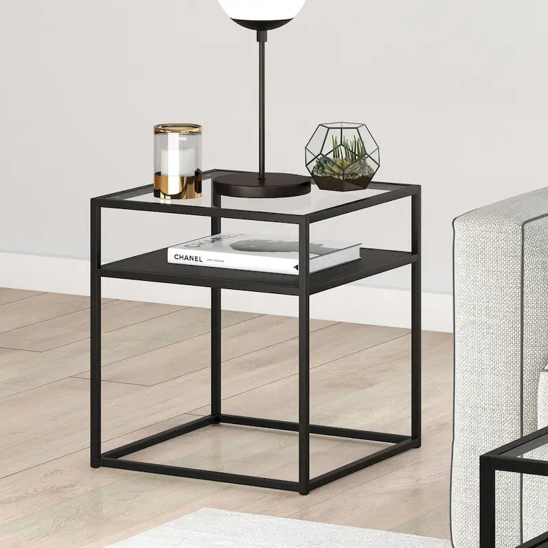 Ada Side Table Blackened Bronze Finish