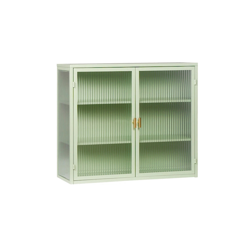 Retro Style Glass Door Wall Cabinet