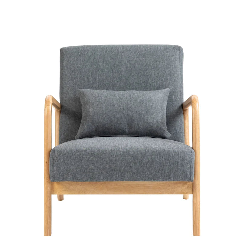 Upholstered Arm Chair with Cution Modern Side Accent Chairs - 25.8W x 28.7H x 32.3D