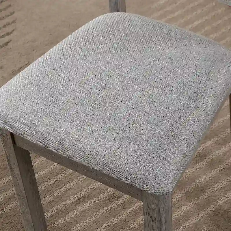 Bura Farmhouse Gray 2-piece Dining Chairs by Furniture of America