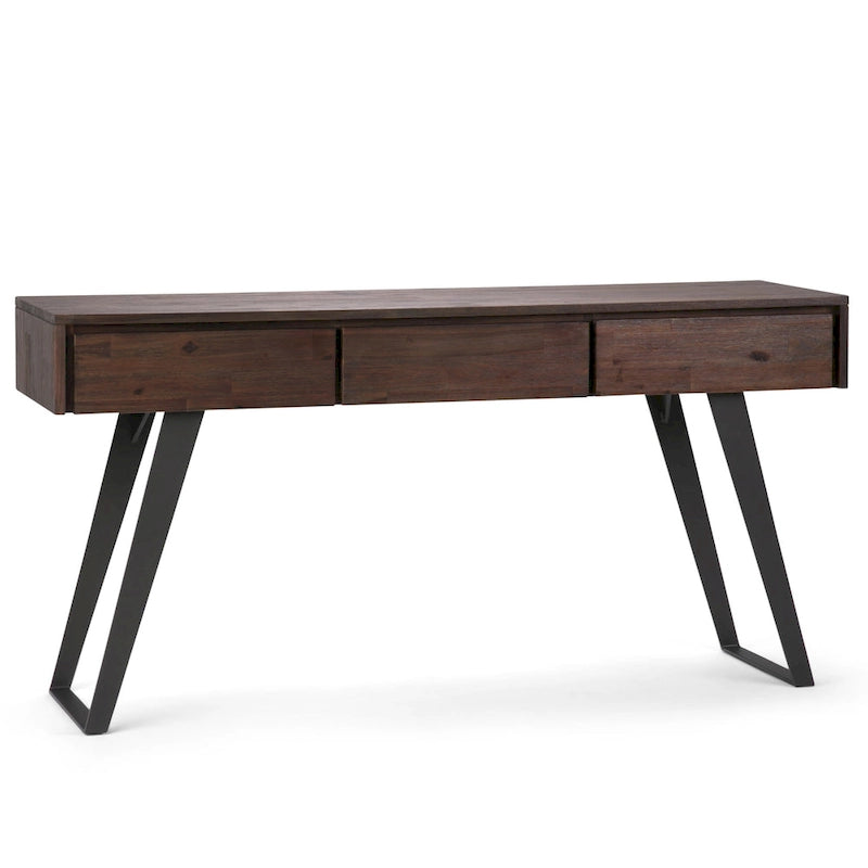 WYNDENHALL Mitchell 60 inch Wide Modern Industrial Console Sofa Table - 60 W x 16 D x 30 H